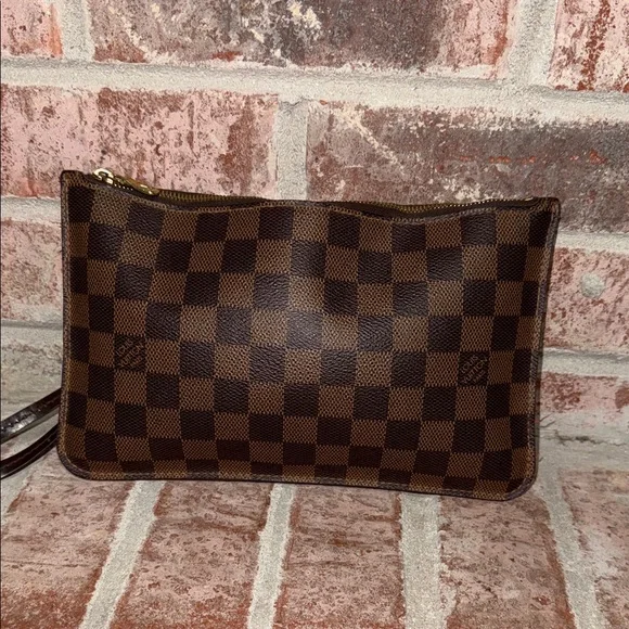 Louis Vuitton Damier Ebene neverfull pouch wristlet SD4157 - Picture 4 of 11